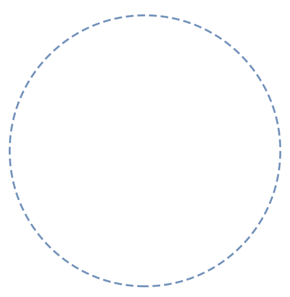 blaue runde gestrichelte Linie, welche sich um das Key-Vissual Bild von AMS ARCHIV Software dreht