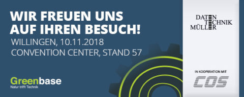 Wir stellen aus! Greenbase Hausmesse 10. November 2018